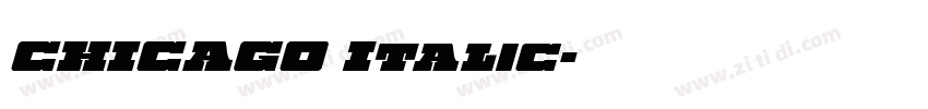 CHICAGO Italic字体转换